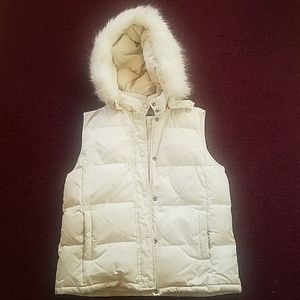White vest winter coat